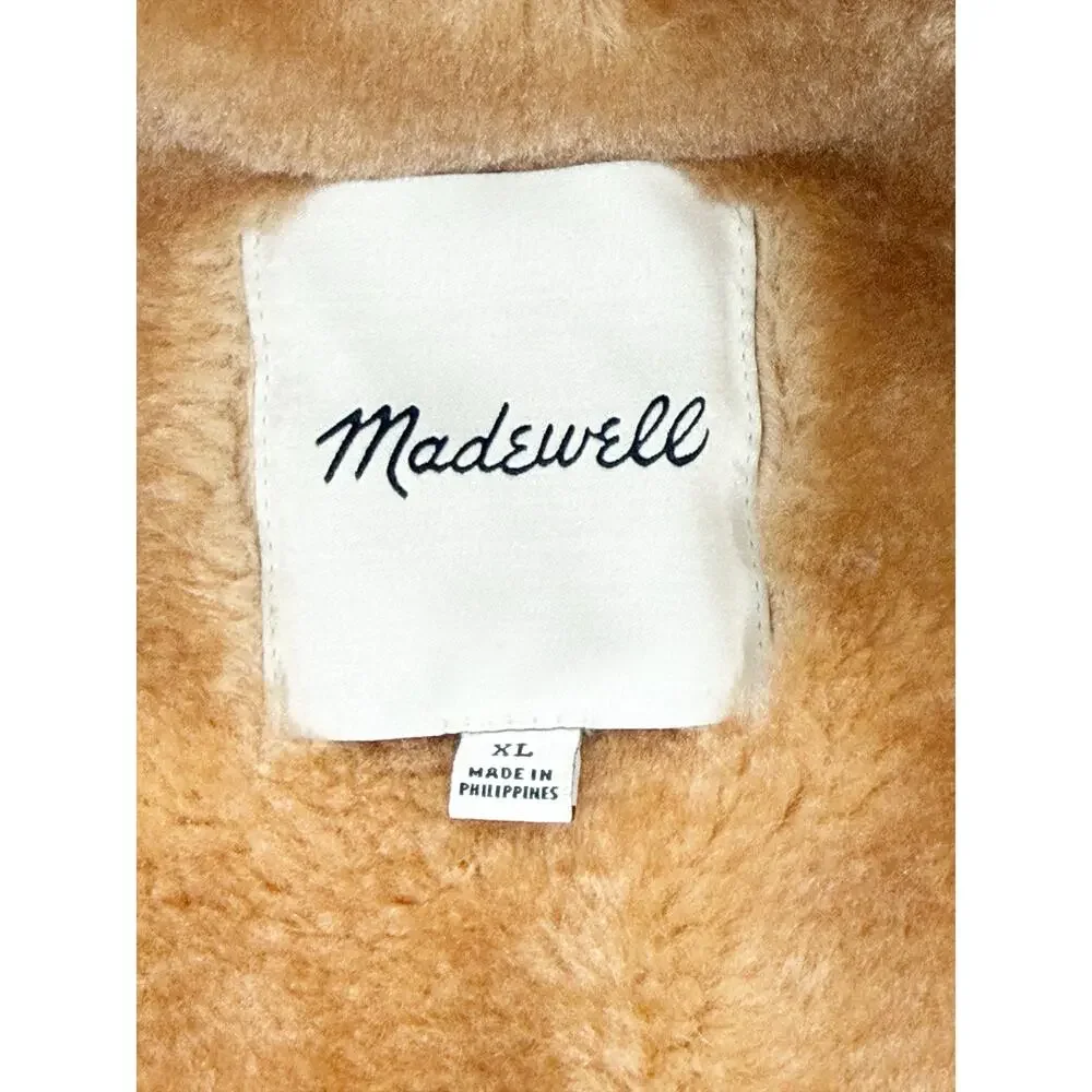 Madewell Bedford Convertible Faux Fur Lined Jacket Parka Anorak Hood Green XL - Picture 9 of 11